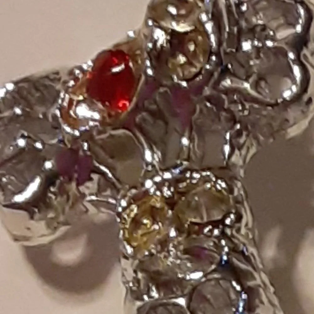 Rhinestone Poodle Brooch